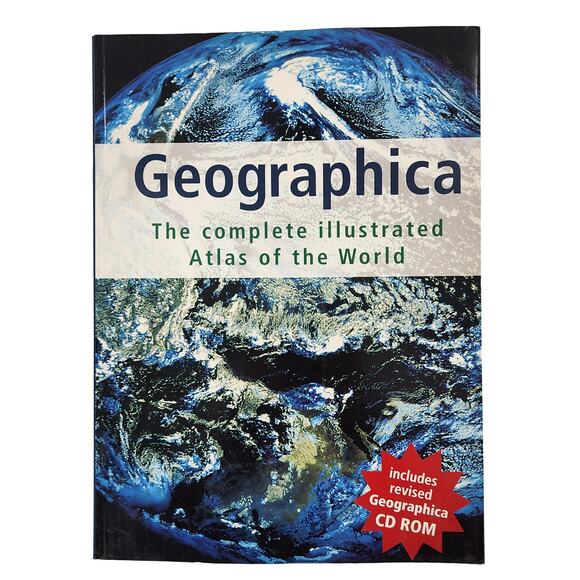 Geographica: The Complete Illustrated Atlas of the World Softcover with CD ROM - Picture 1 of 5